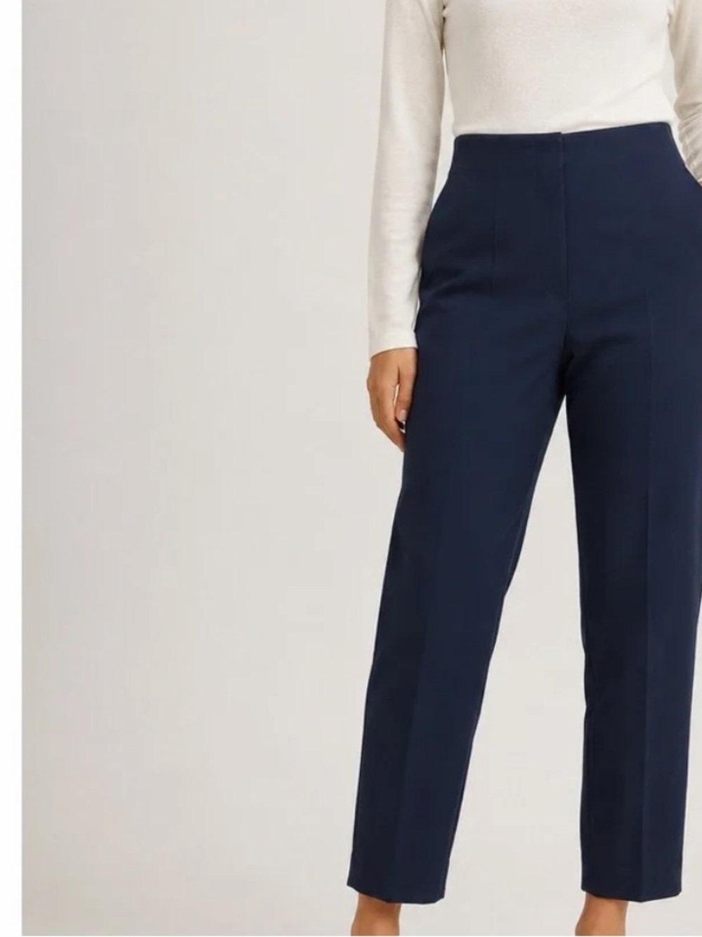 NWOT Abercrombie & Fitch Navy Forme Straight Pants